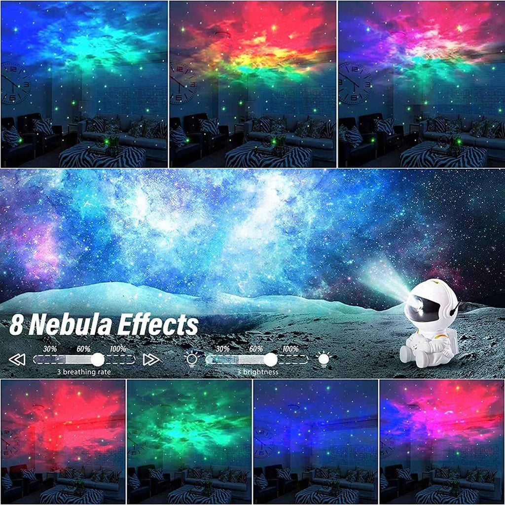 Astronaut Star Projector Night Light – Aesthetic Bedroom & Gift Decor