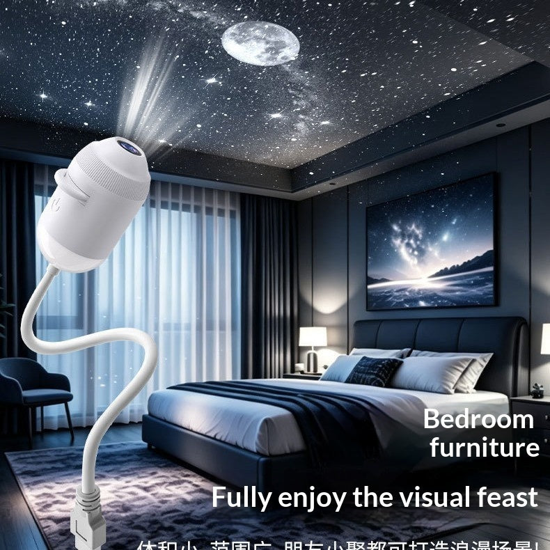 Galaxy Star Projector Lamp – Starry Night Light for Bedroom Ceiling Decor